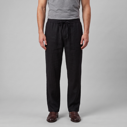 Men's Linen Wide-Leg Trousers