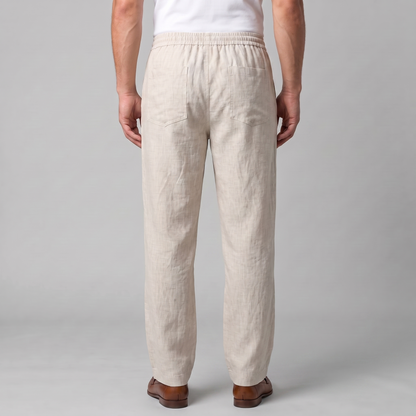 Men's Linen Wide-Leg Trousers