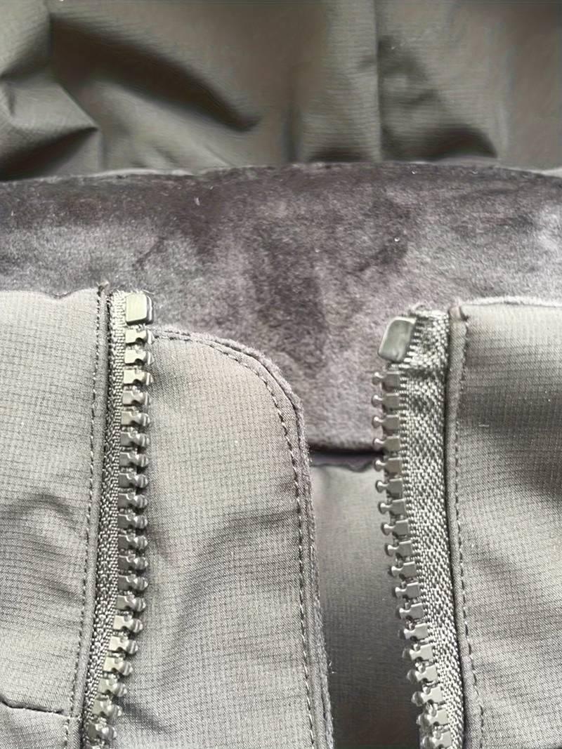 Men's Long Padded Winter Jacket with Hood