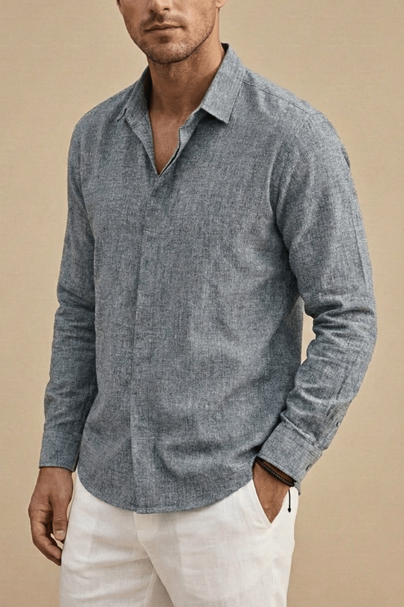 Men's Long Sleeve Button-Up Shirt