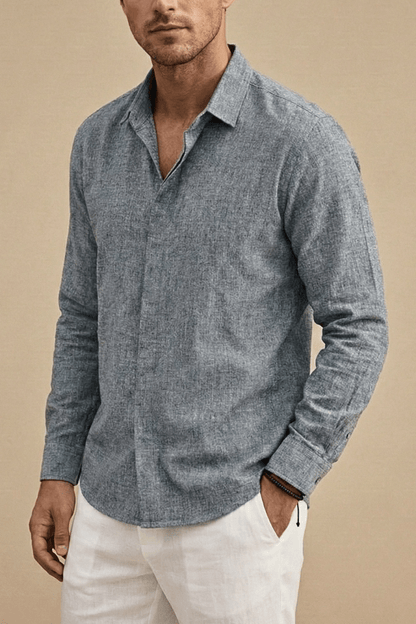Men's Long Sleeve Button-Up Shirt