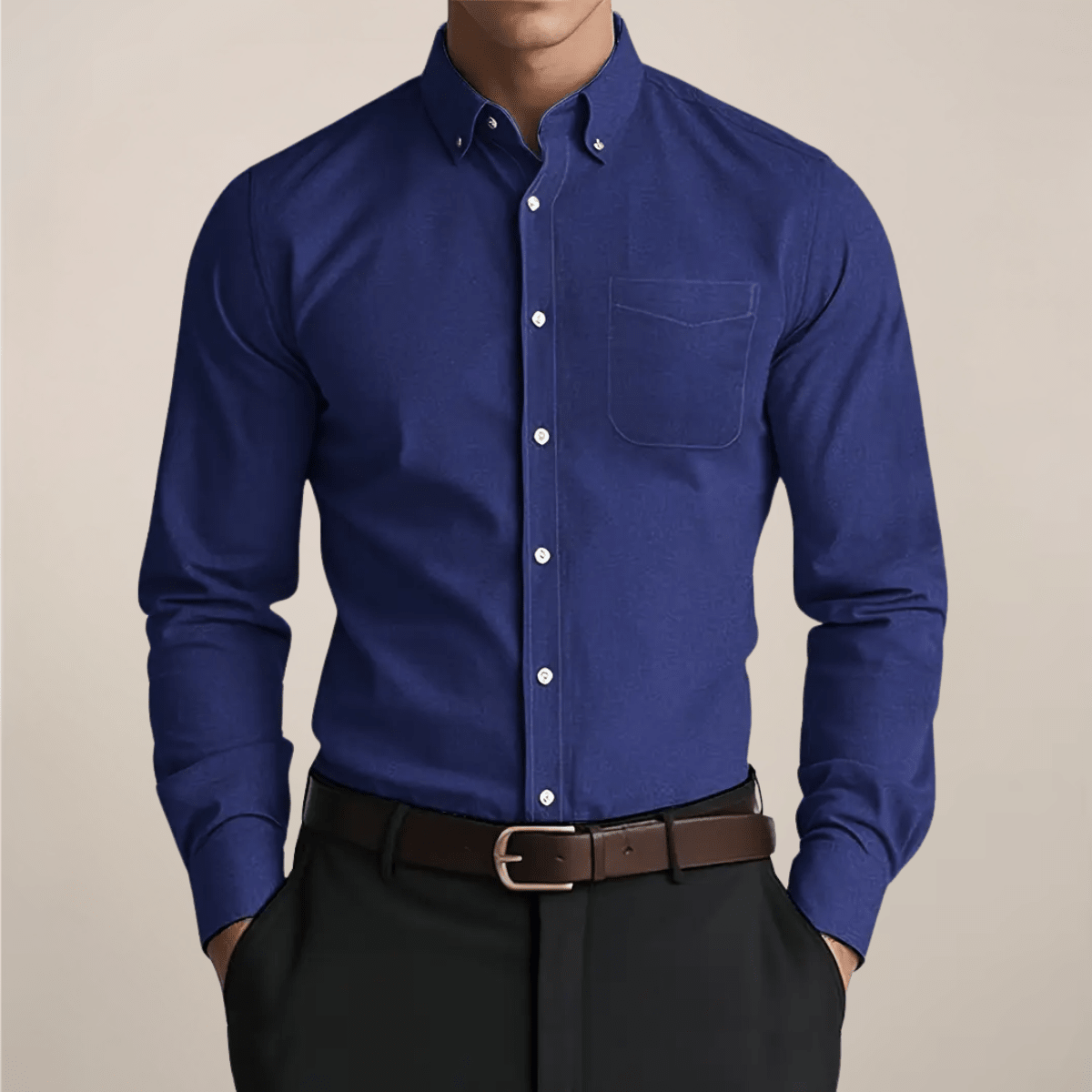 Men's Long Sleeve Button-Up Shirt