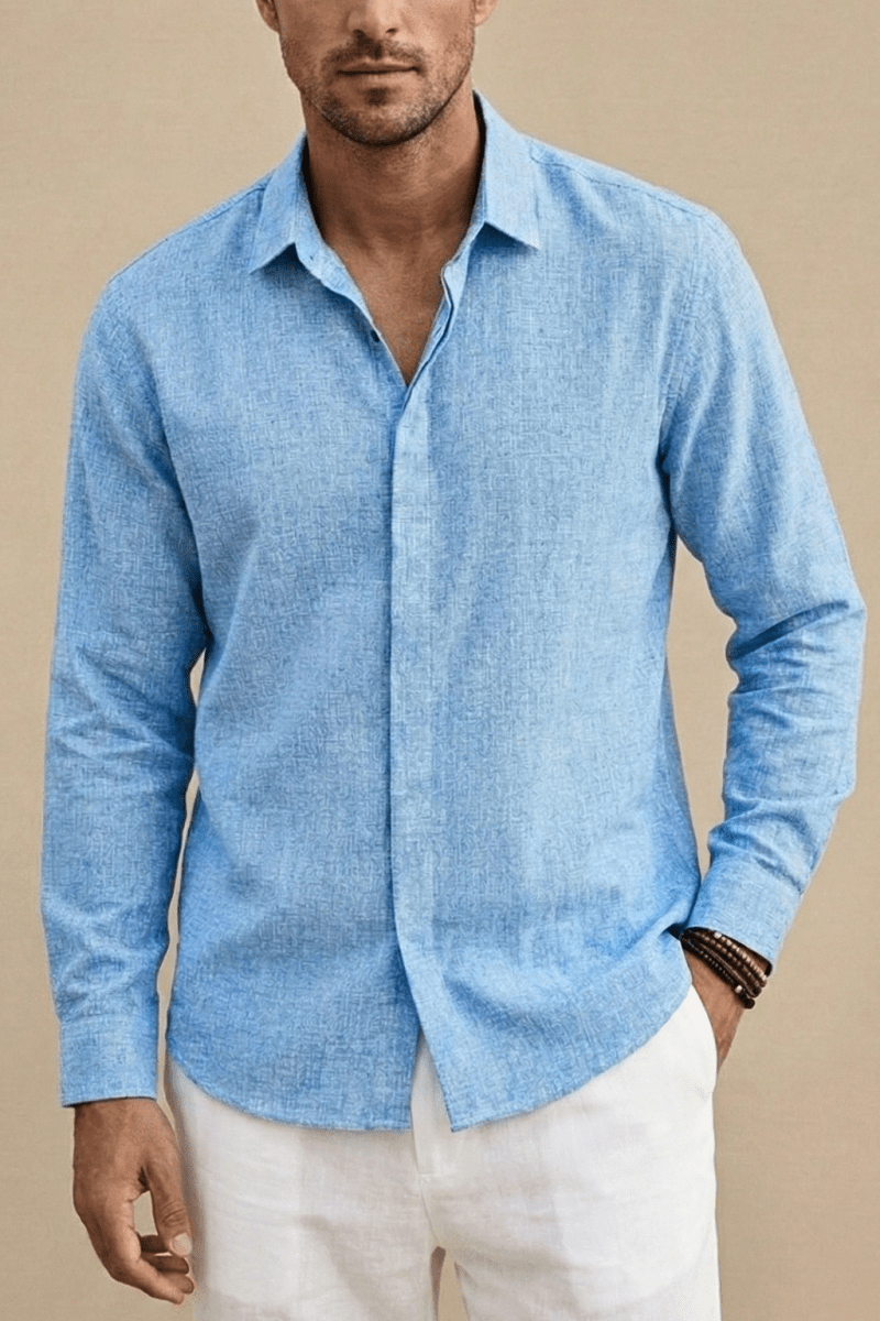 Men's Long Sleeve Button-Up Shirt