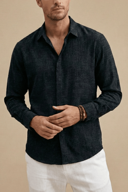 Men's Long Sleeve Button-Up Shirt