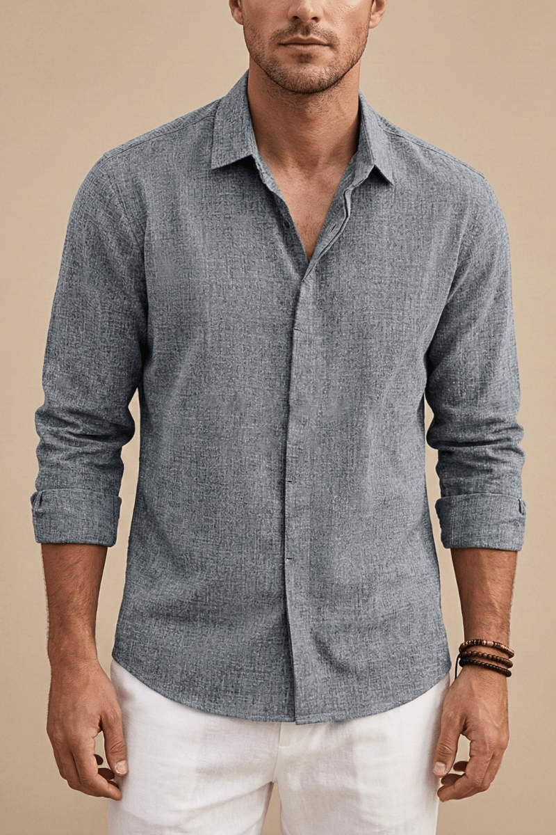 Men's Long Sleeve Button-Up Shirt