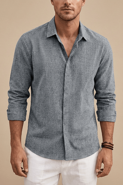 Men's Long Sleeve Button-Up Shirt