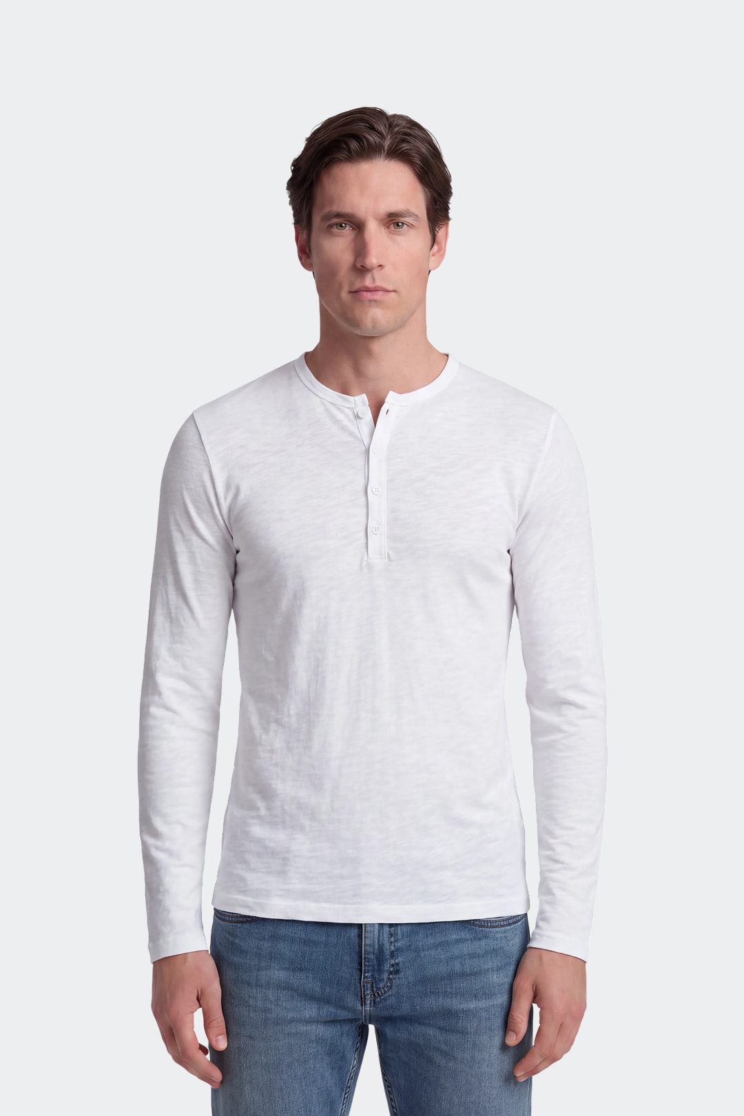 Men's Long Sleeve Henley Shirt