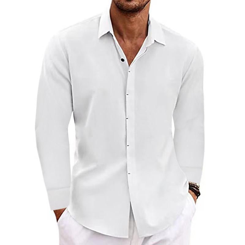 Men's Long Sleeve Linen Shirt