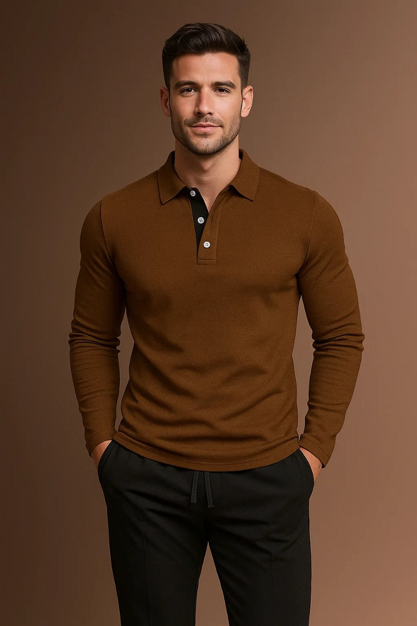 Men's Long Sleeve Polo Shirt