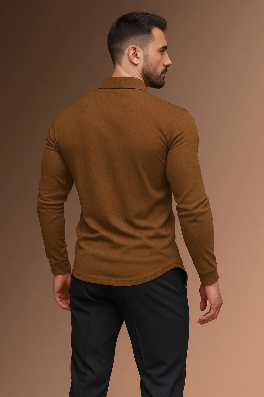 Men's Long Sleeve Polo Shirt
