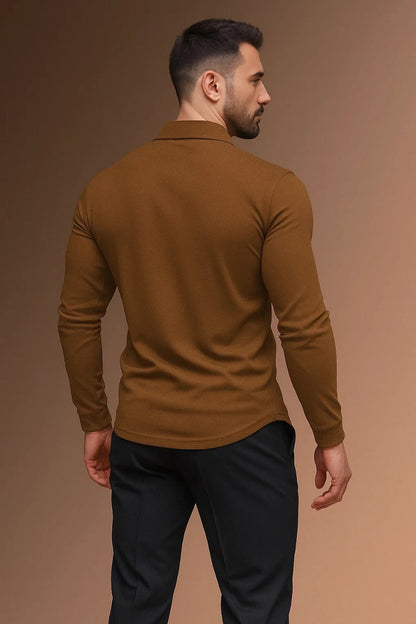 Men's Long Sleeve Polo Shirt