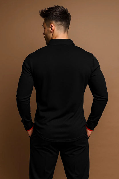 Men's Long Sleeve Polo Shirt