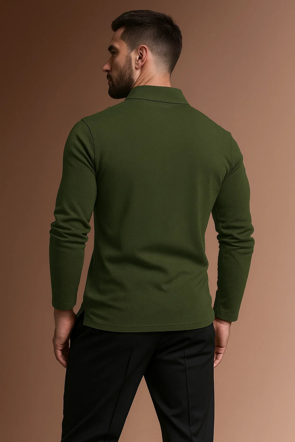 Men's Long Sleeve Polo Shirt