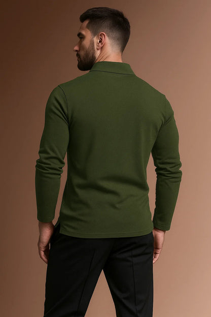 Men's Long Sleeve Polo Shirt