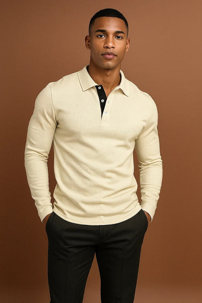 Men's Long Sleeve Polo Shirt