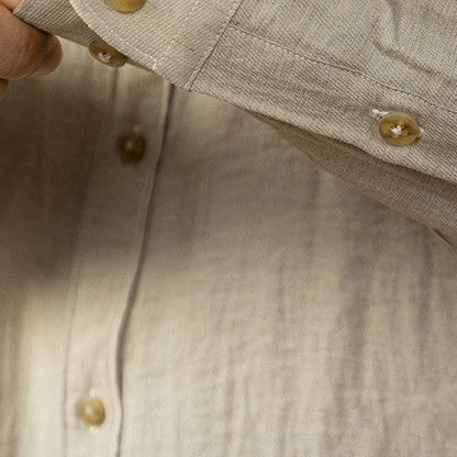 Men's Long-Sleeve Shirt with Chest Pocket