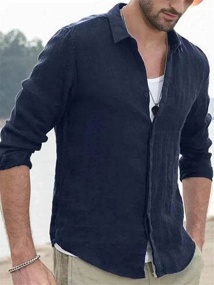 Men's Long Sleeve Summer Shirt