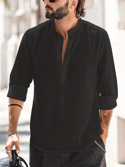 Men's Long Sleeve Summer Shirt Lightweight Breathable