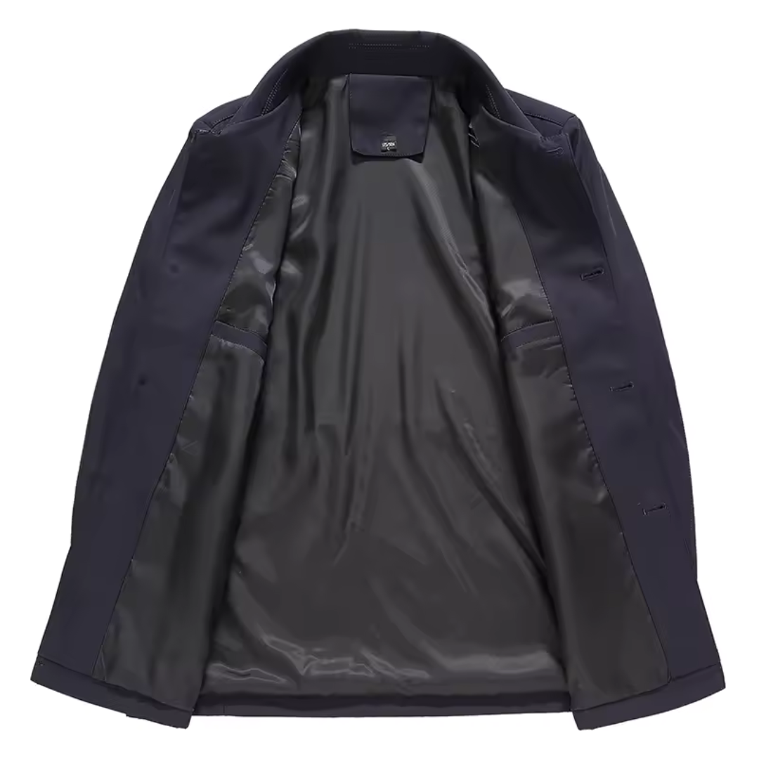 Men's Long Windproof Jacket for Autumn