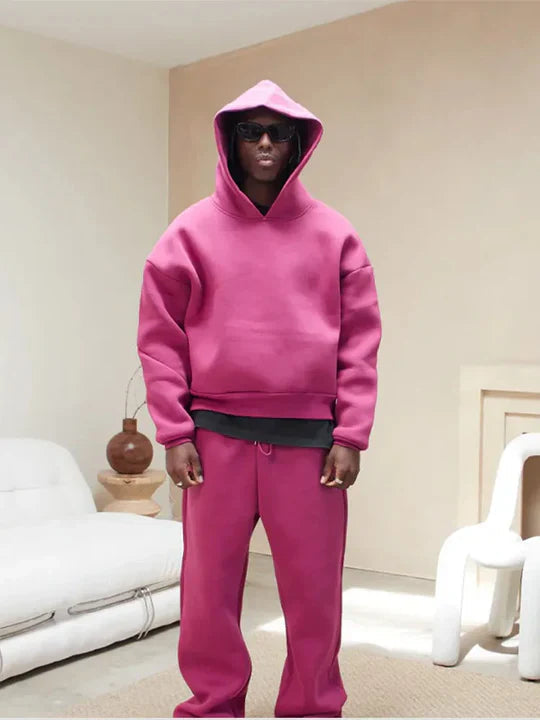 Men's Loose Fit Hoodie and Pants Tracksuit