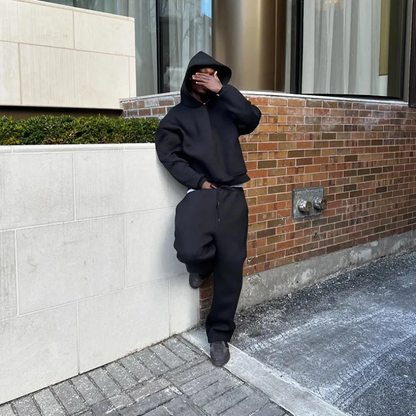 Men's Loose Fit Hoodie and Pants Tracksuit