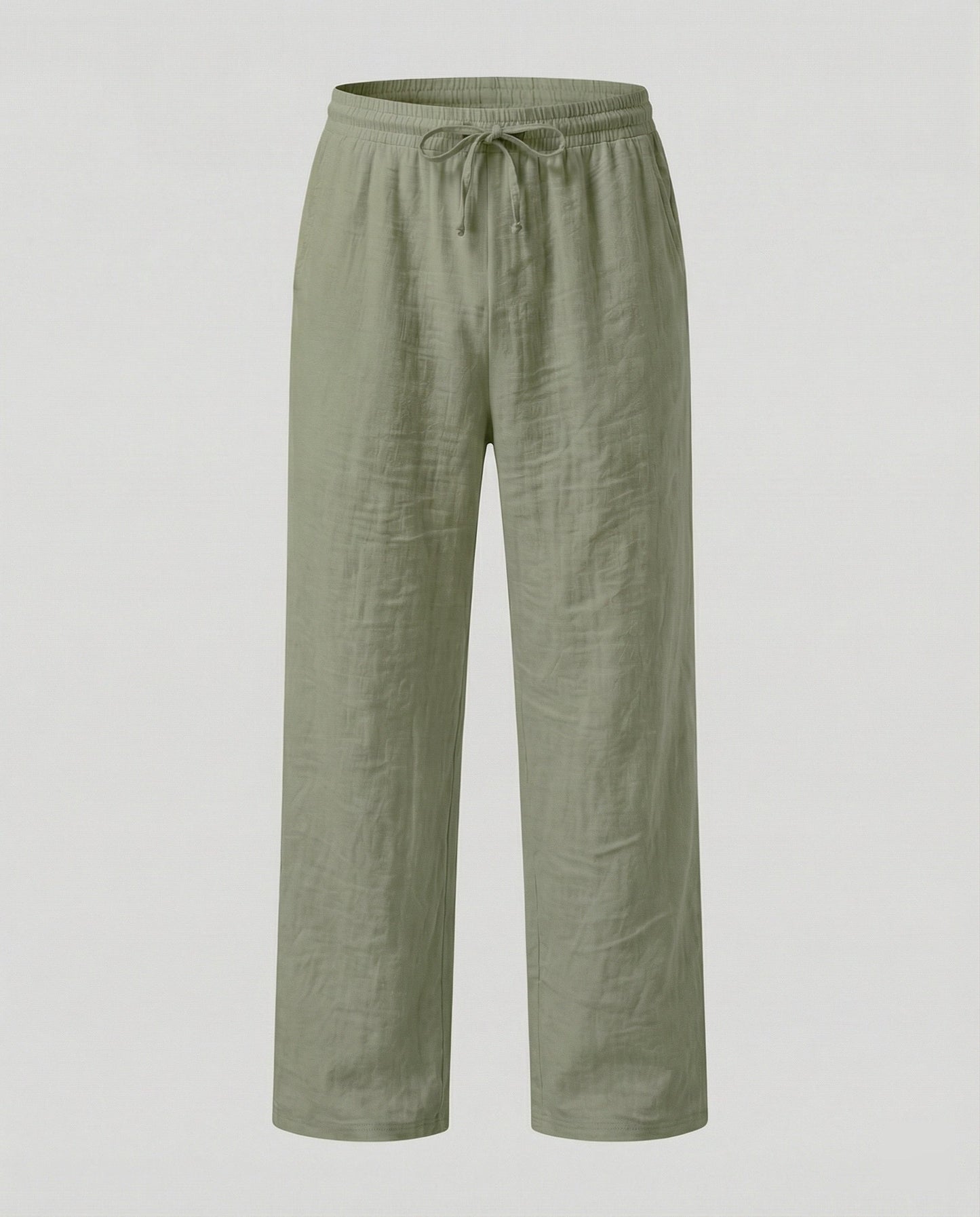 Men's Loose Fit Linen Blend Trousers