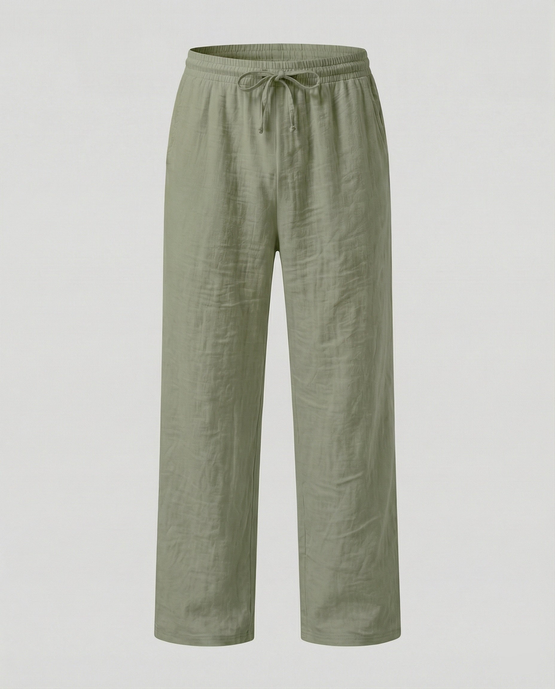 Men's Loose Fit Linen Blend Trousers
