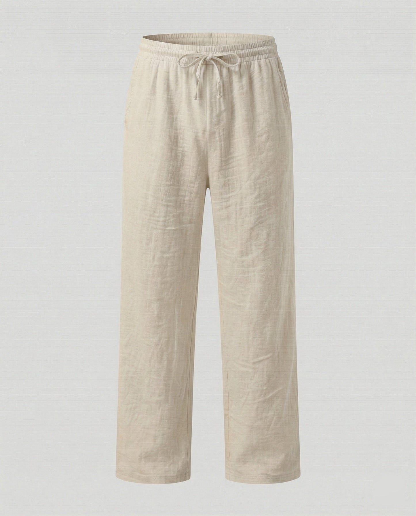 Men's Loose Fit Linen Blend Trousers