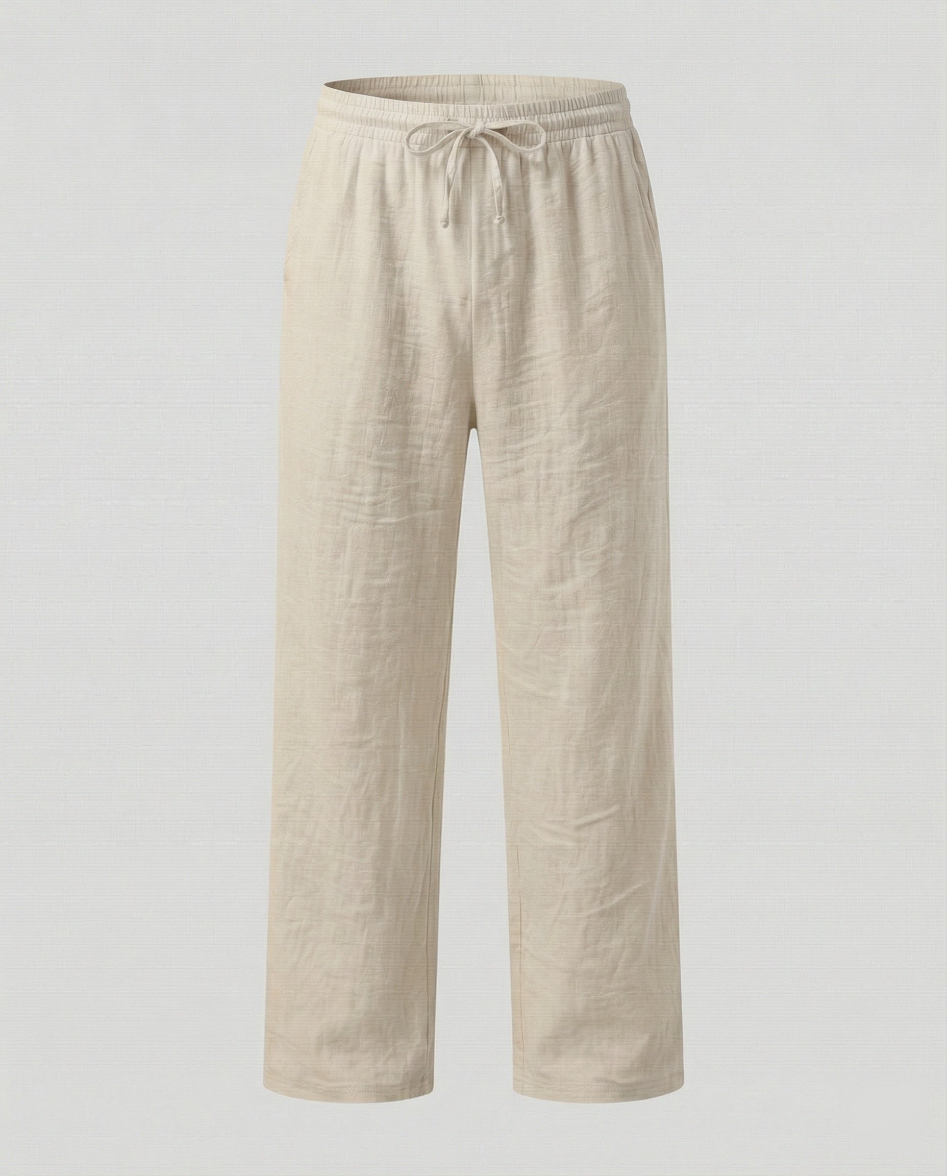 Men's Loose Fit Linen Blend Trousers