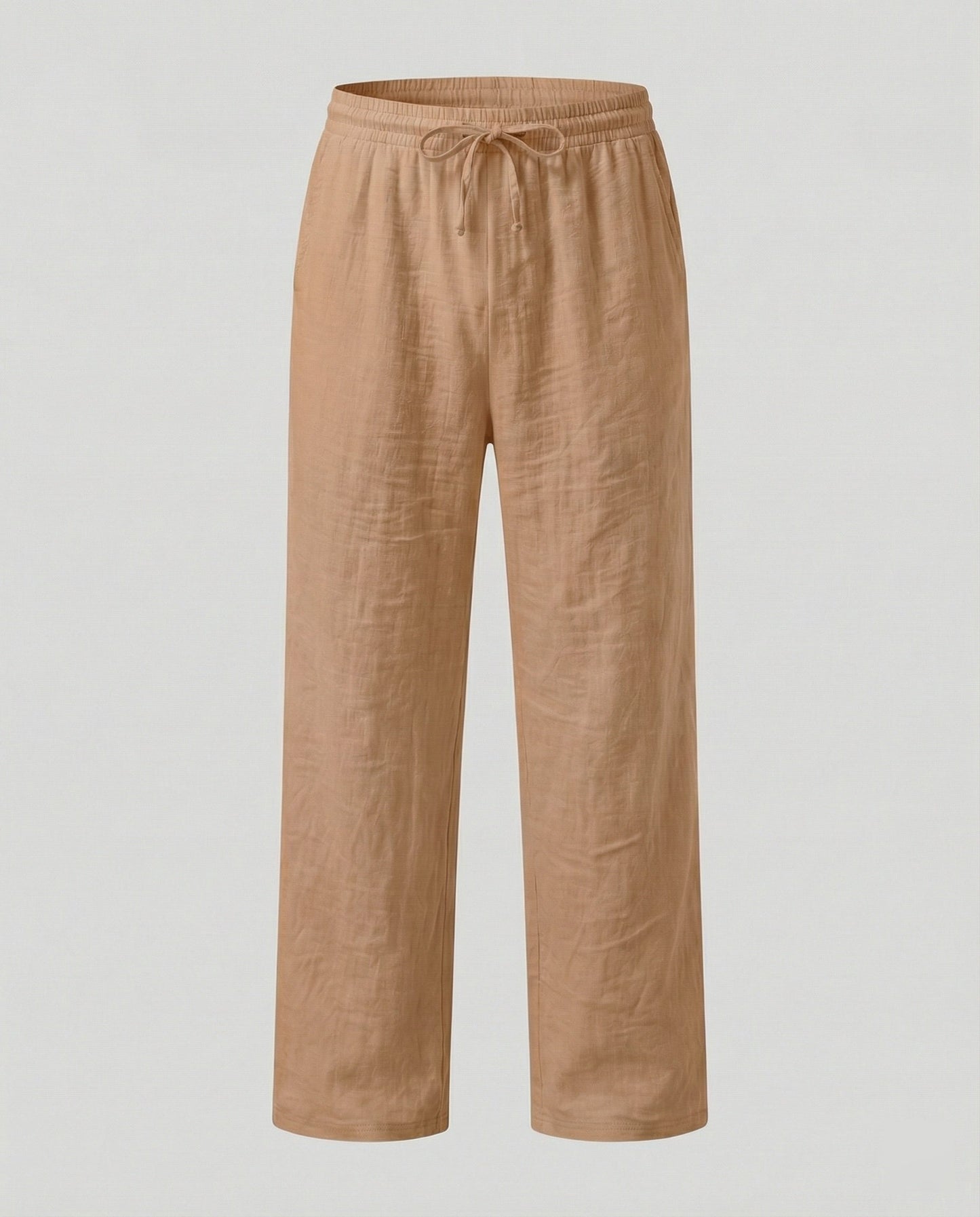 Men's Loose Fit Linen Blend Trousers