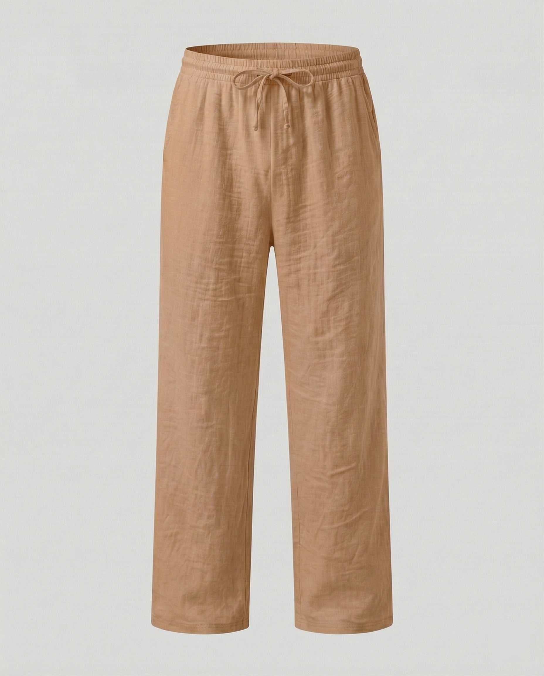 Men's Loose Fit Linen Blend Trousers