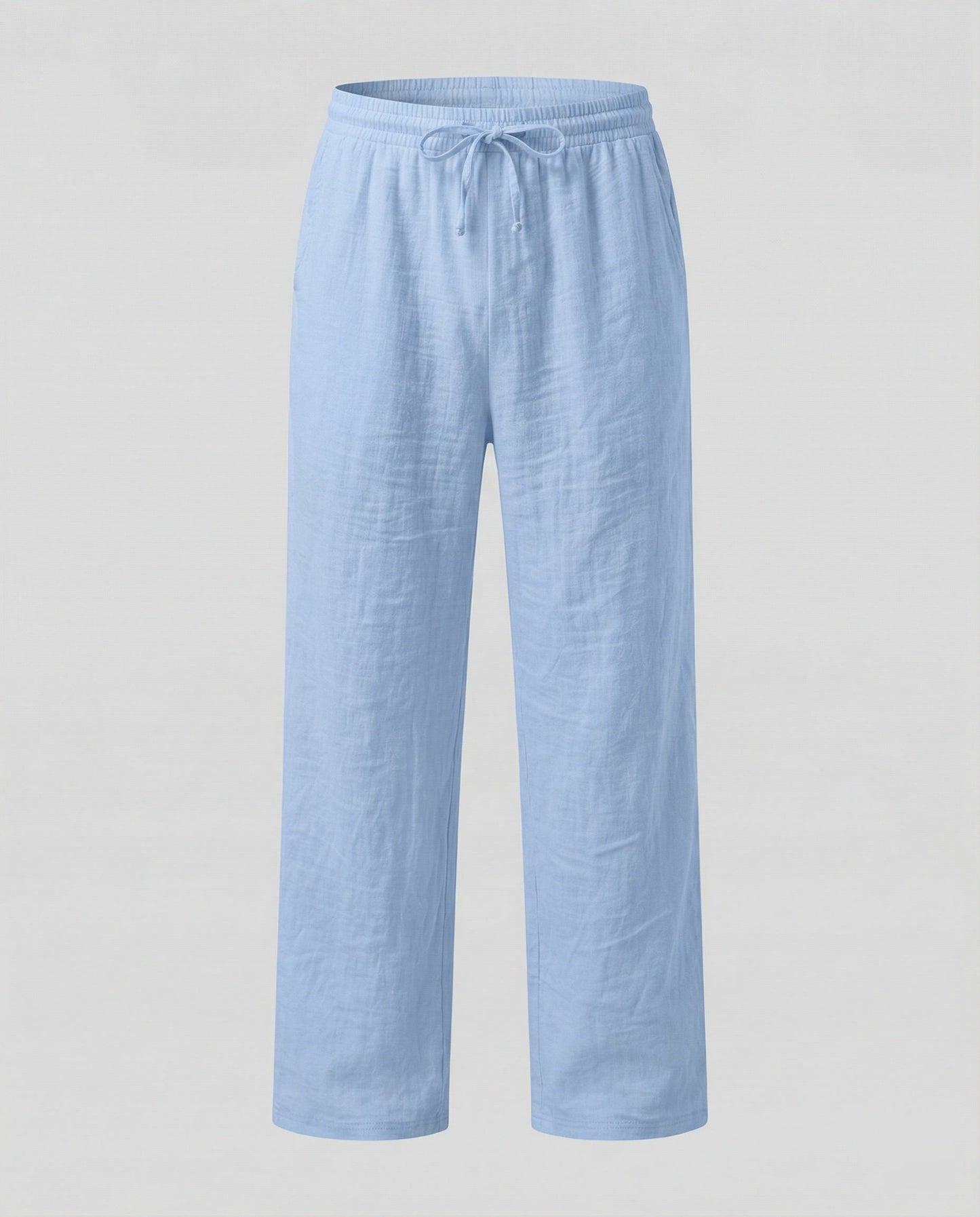 Men's Loose Fit Linen Blend Trousers