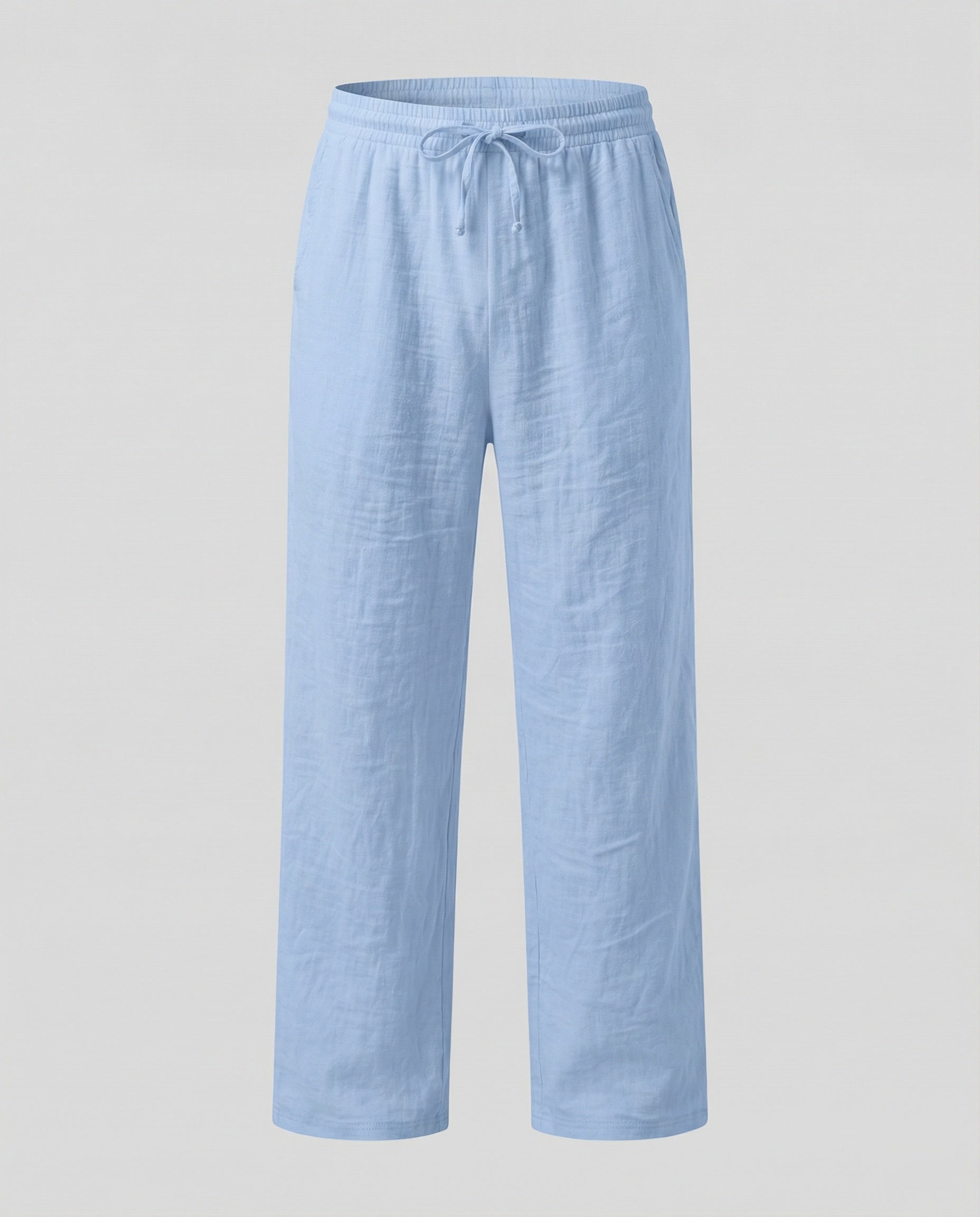 Men's Loose Fit Linen Blend Trousers