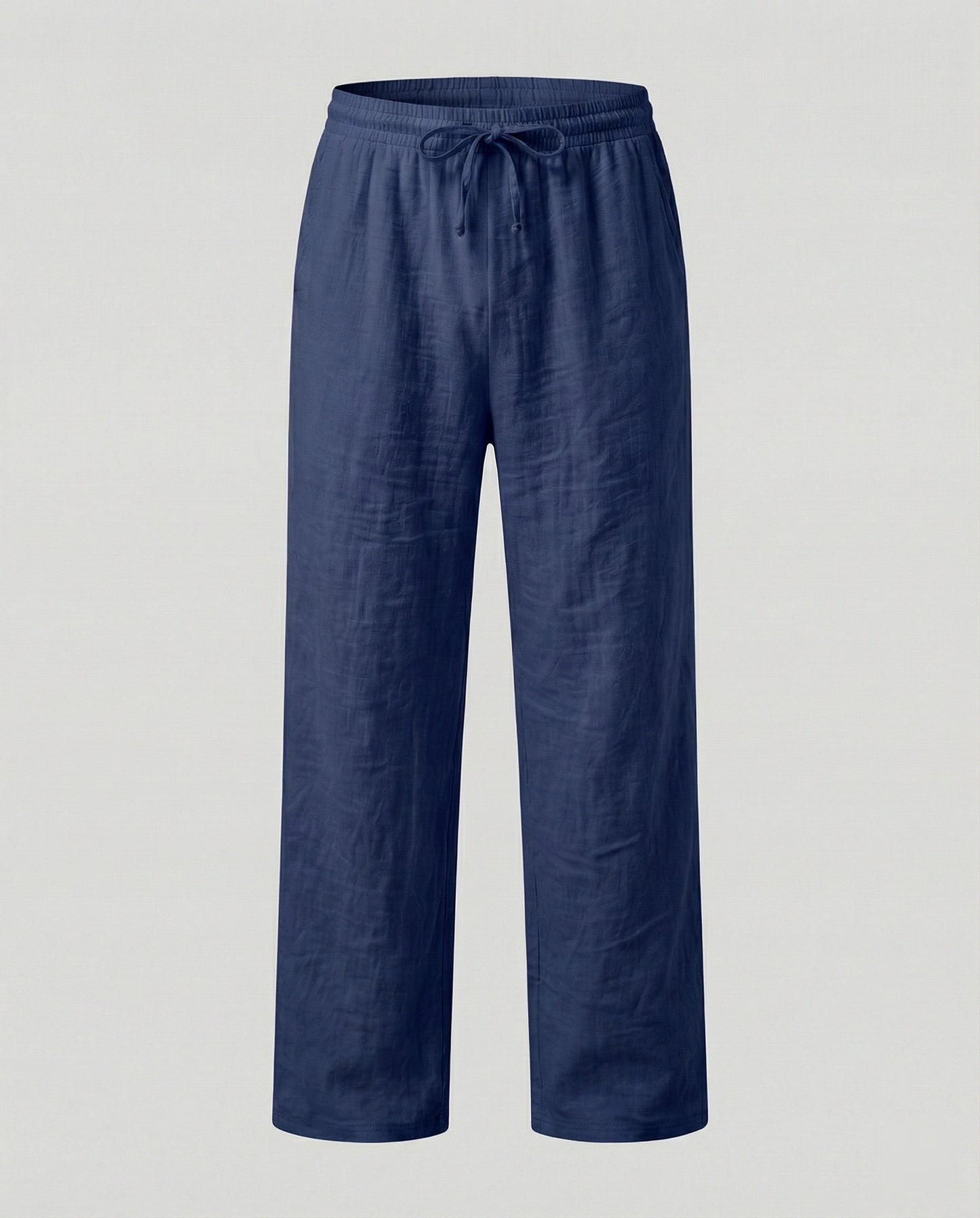 Men's Loose Fit Linen Blend Trousers