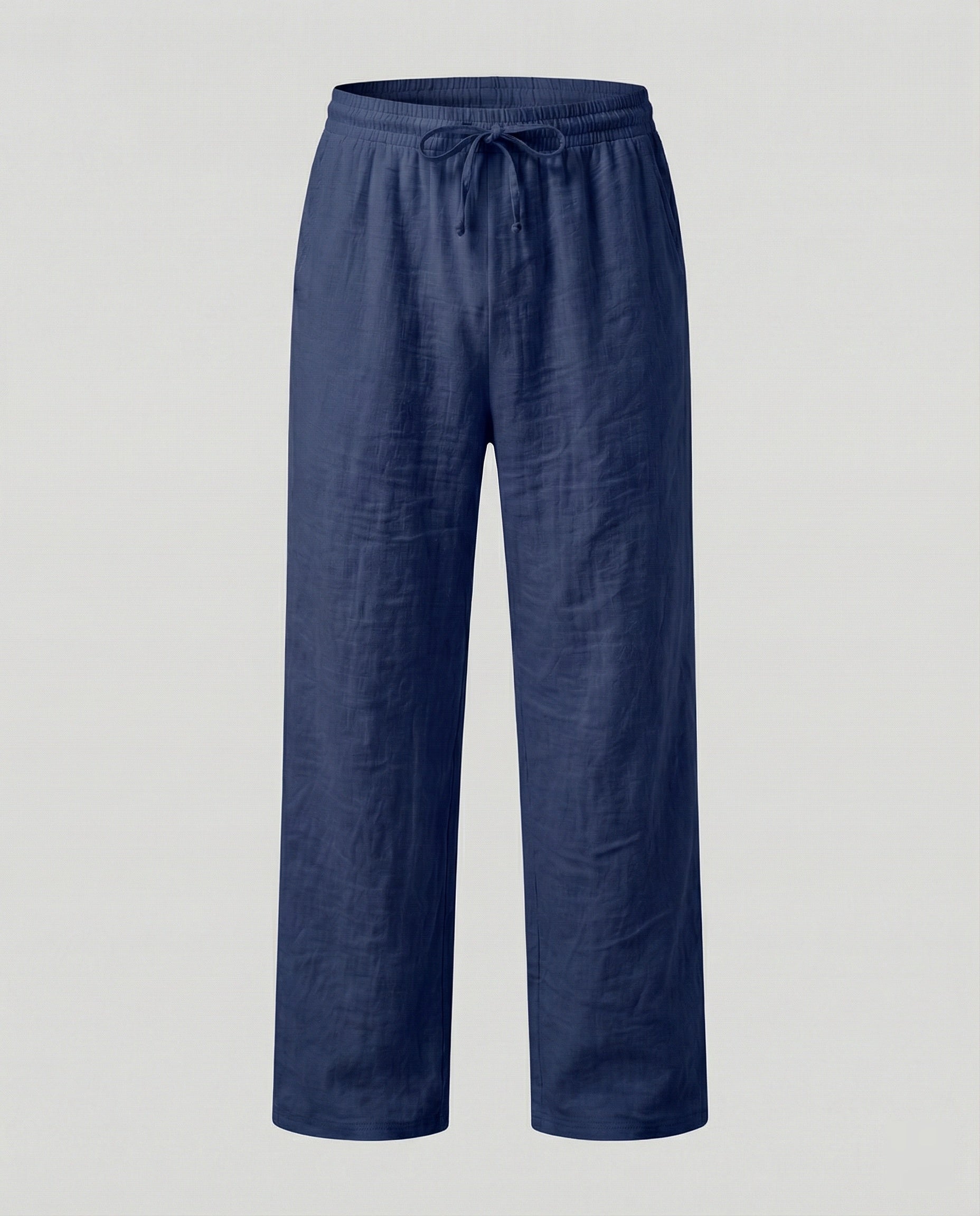 Men's Loose Fit Linen Blend Trousers