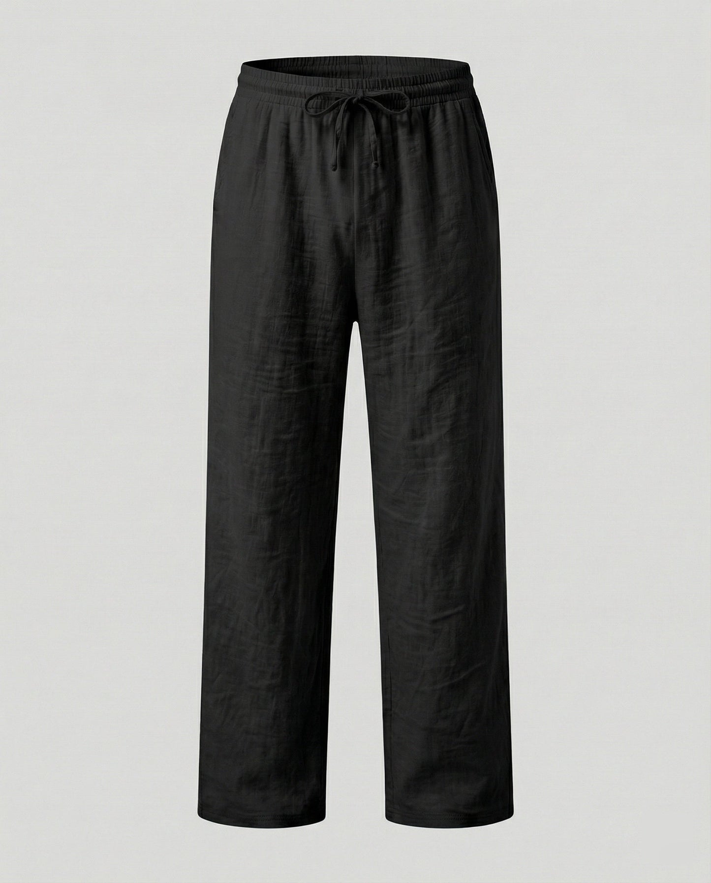 Men's Loose Fit Linen Blend Trousers