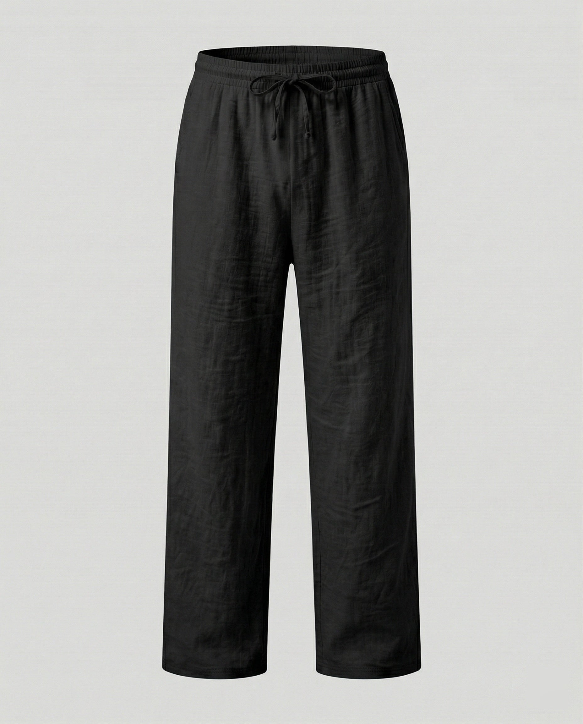 Men's Loose Fit Linen Blend Trousers