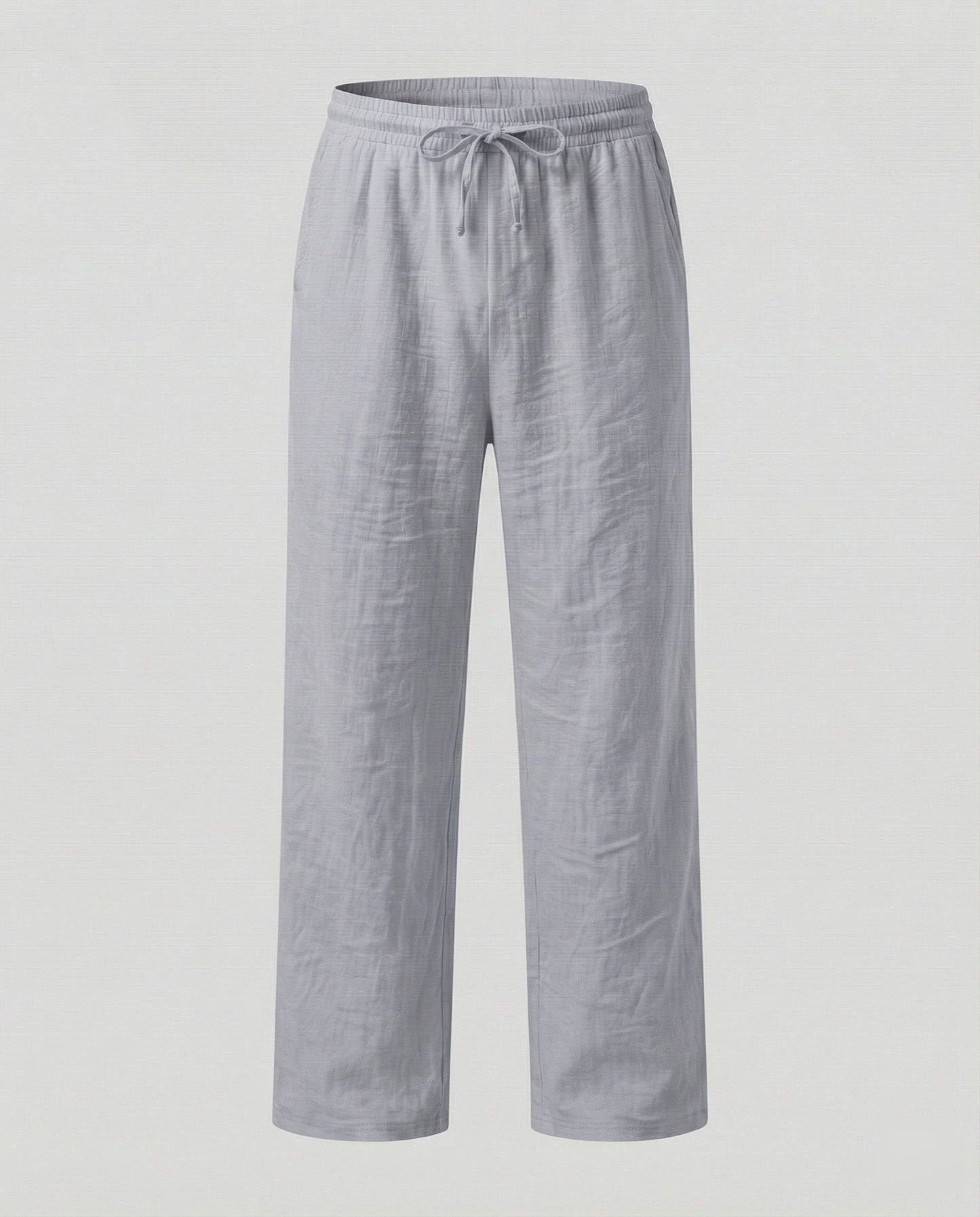 Men's Loose Fit Linen Blend Trousers
