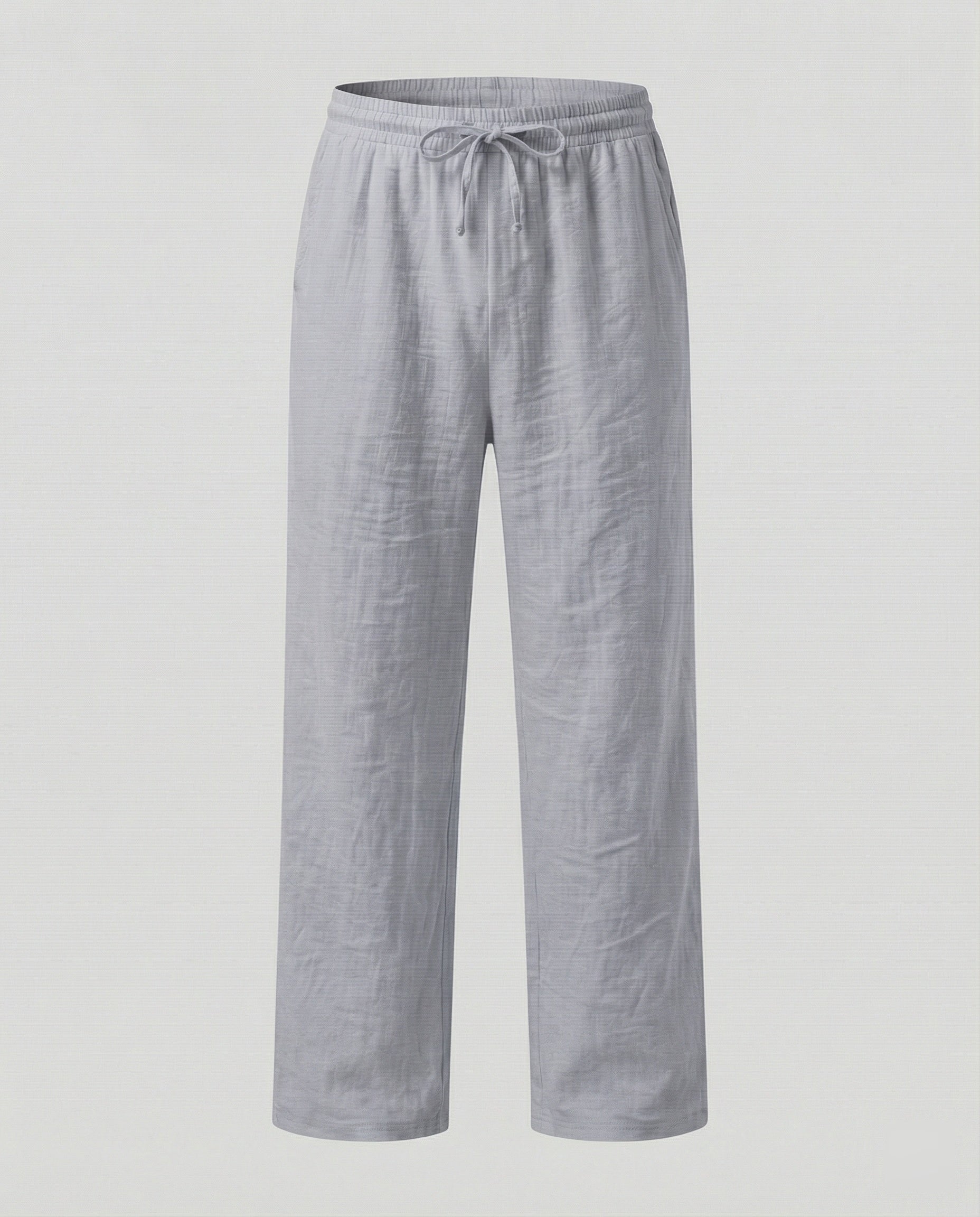 Men's Loose Fit Linen Blend Trousers