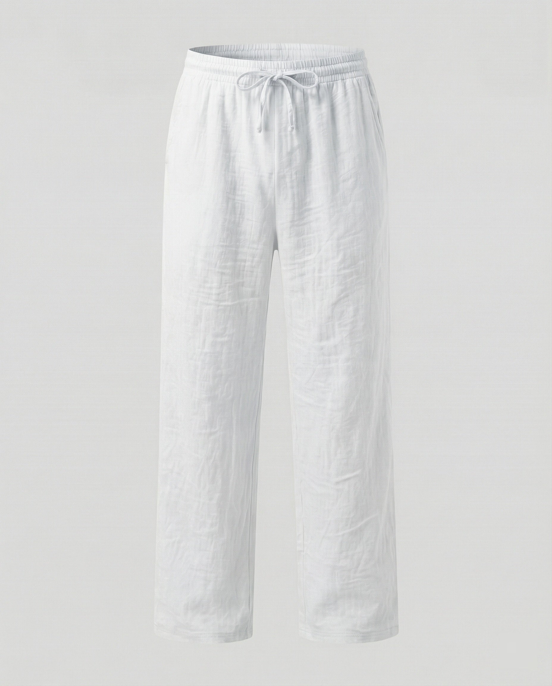 Men's Loose Fit Linen Blend Trousers