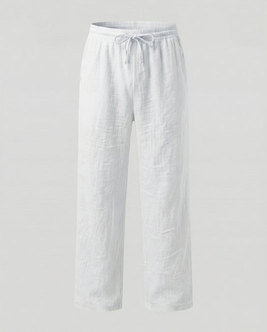 Men's Loose Fit Linen Blend Trousers
