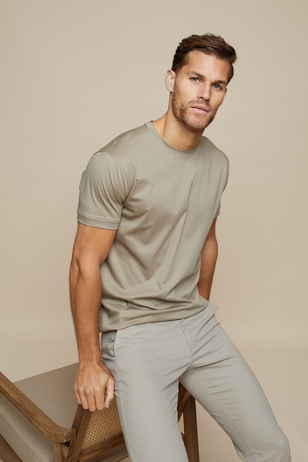 Men's Luxe T-Shirt - Soft Tailored Fit Casual Wear