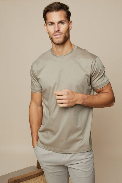 Men's Luxe T-Shirt - Soft Tailored Fit Casual Wear