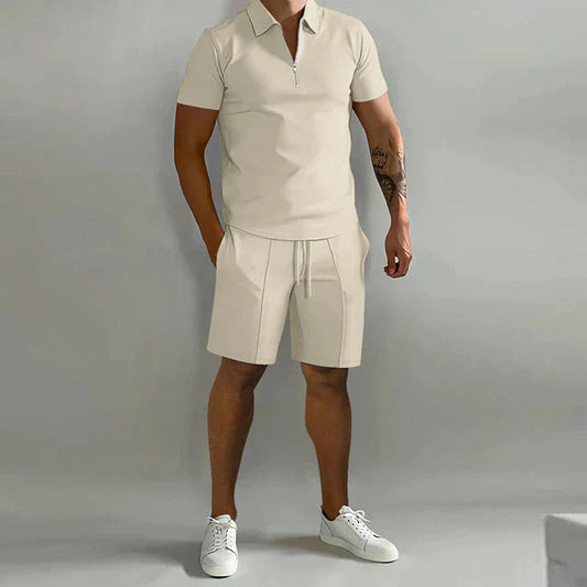 Men's Luxury Polo and Shorts Set
