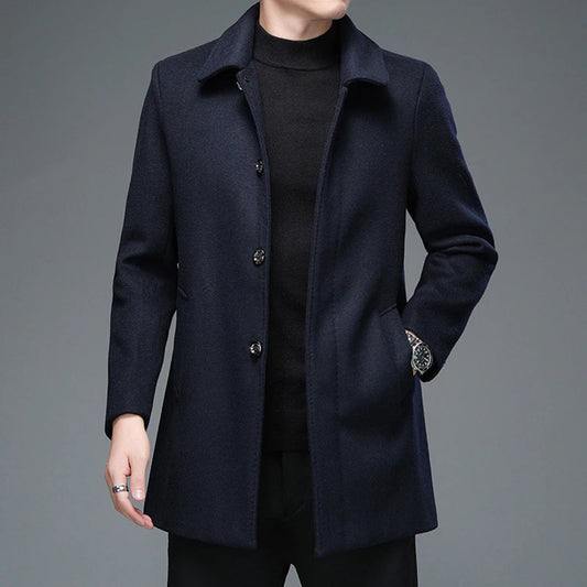 Men's Mid-Length Casual Jacket for Outdoor Adventures