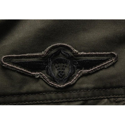 Men's Military Style Winter Jacket with Standing Collar