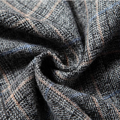 Men's Modern Check Pattern Blazer