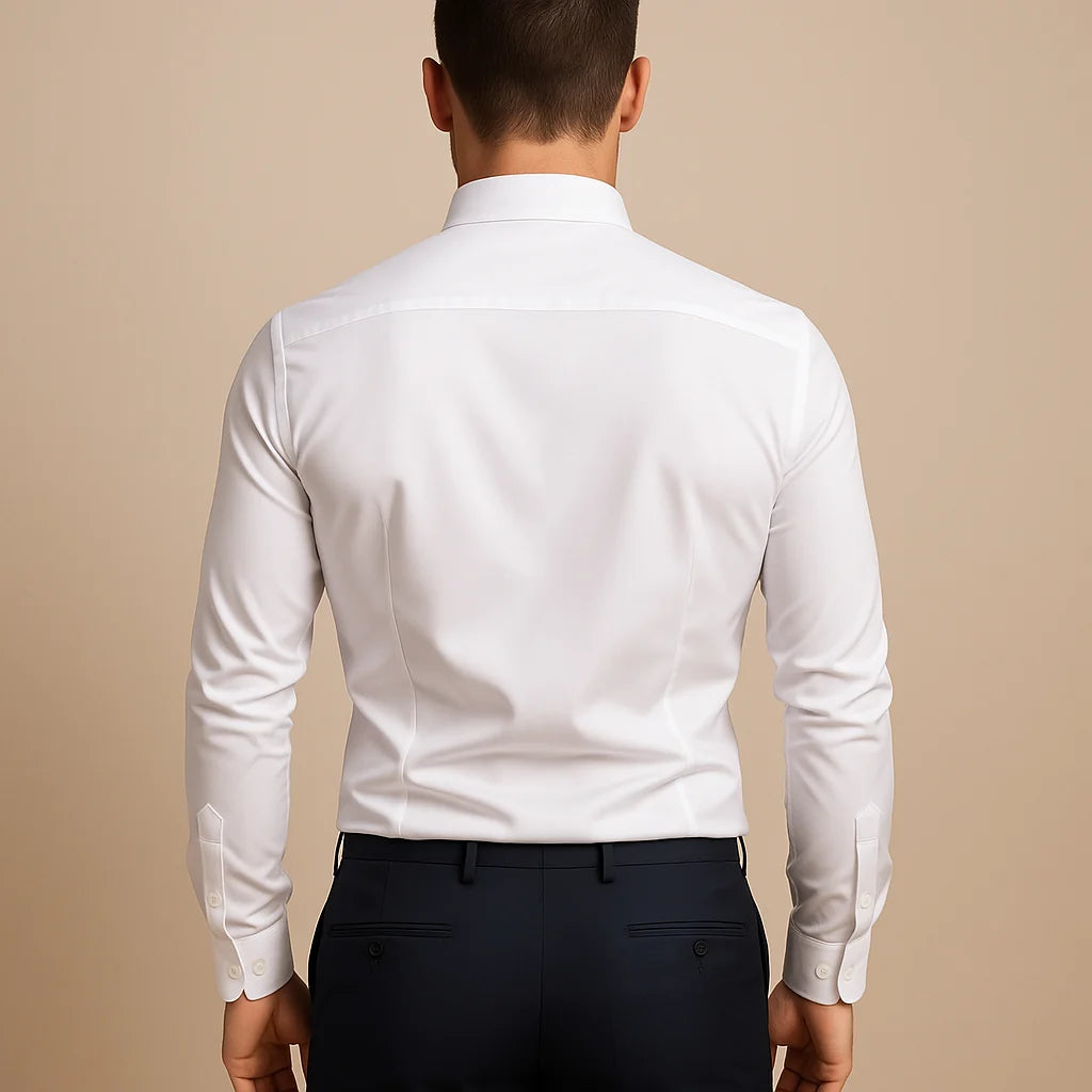 Men's Modern Classic Long Sleeve Dress Shirt