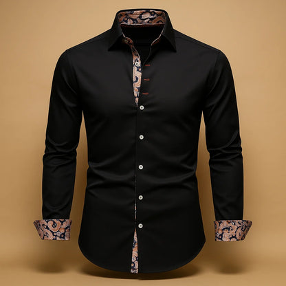 Men's Modern Classic Long Sleeve Dress Shirt