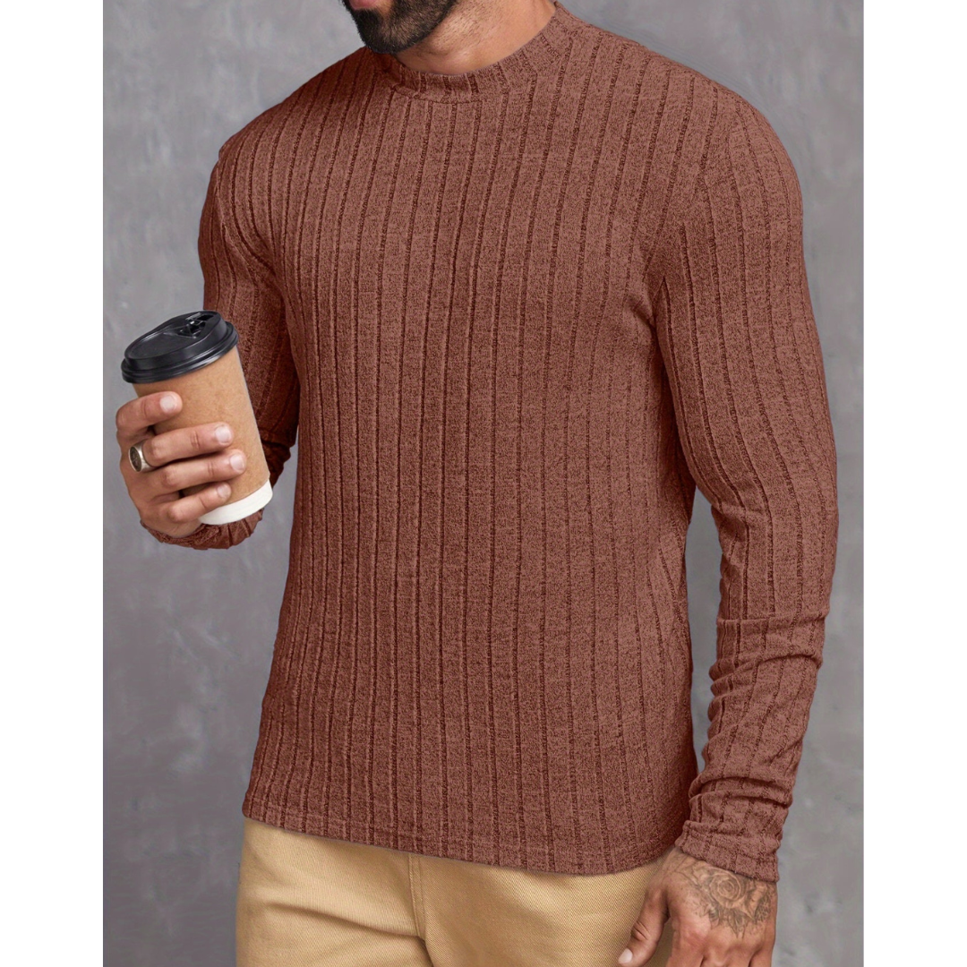 Men's Modern Elegant Crew Neck Sweater